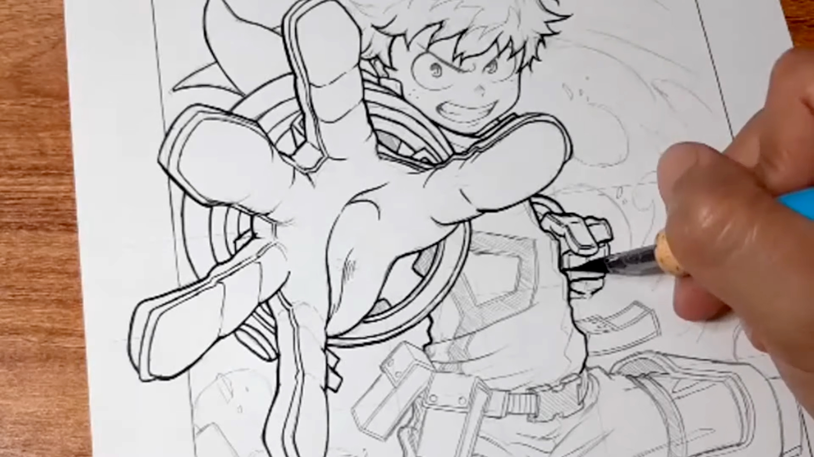 Proses Inking Dalam Membuat Komik