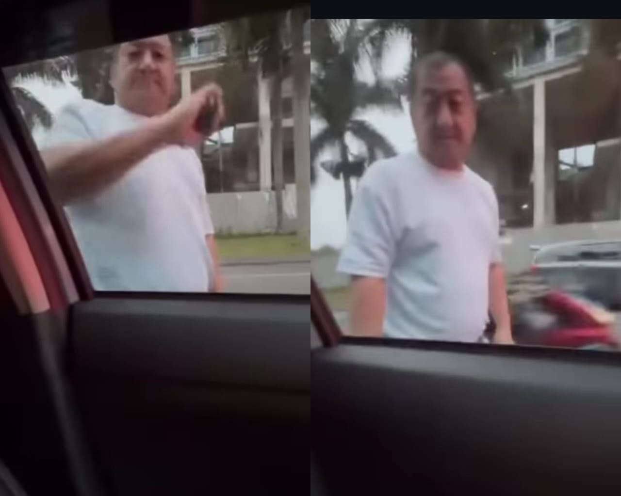 Aksi Koboi Jalanan yang menggedor-gedor pintu sebuah mobil di Kota Baru Parahyangan, Bandung, Viral di Media Sosial