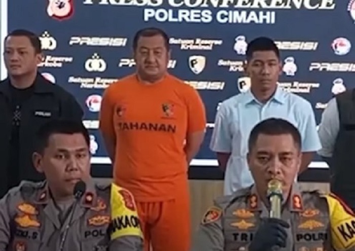 Koboi Jalan yang telah diperiksa dan ditetapkan sebagai Tersangka oleh Satreskrim Polres Cimahi pada Senin (3/3) lalu