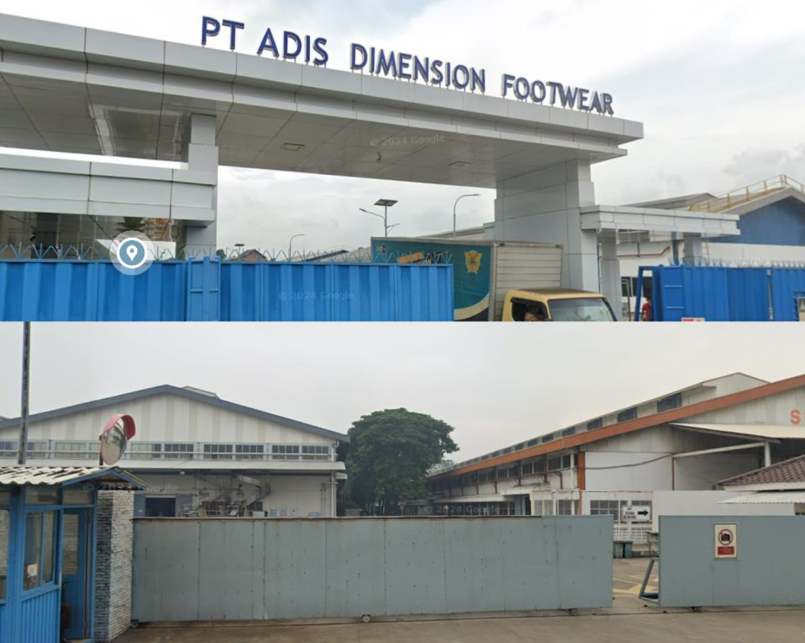 Perusahaan Sepatu PT Adis Dimension Footwear (atas) dan PT Victory Ching Luh yang PHK ribuan karyawannya
