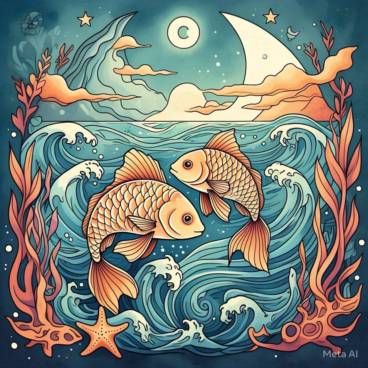Zodiak Pisces, Kenali Sifat Positif dan Negatif (Sumber : Meta AI