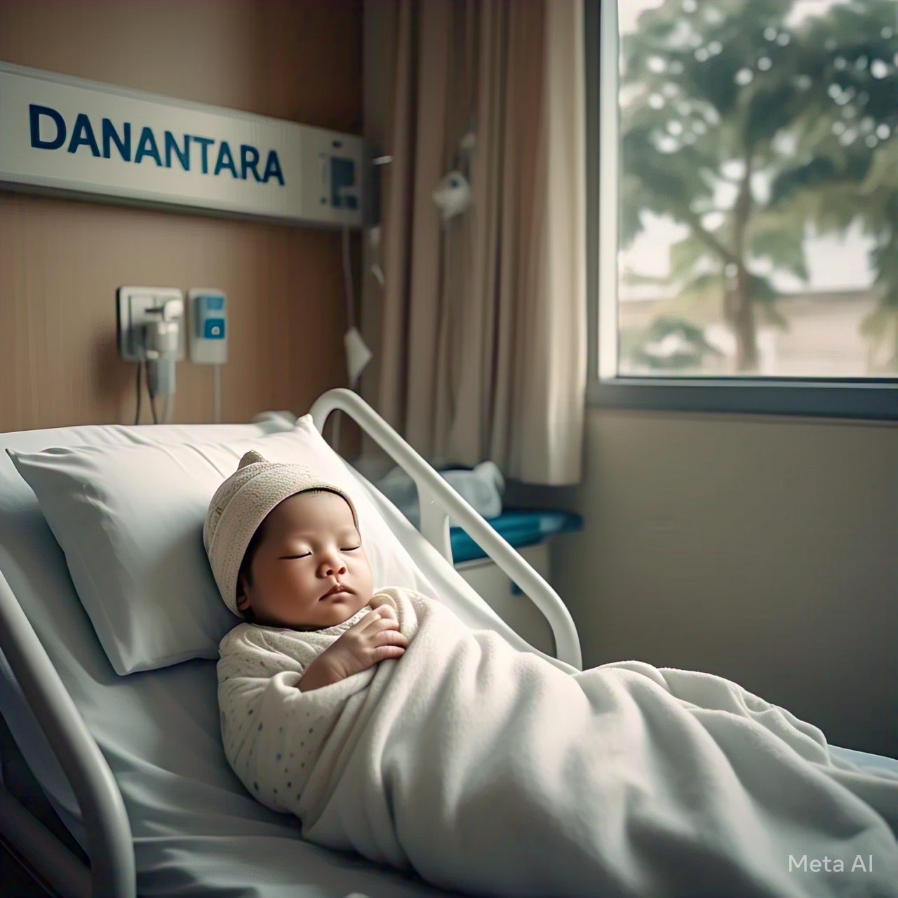 Ilustrasi bayi yang baru lahir.