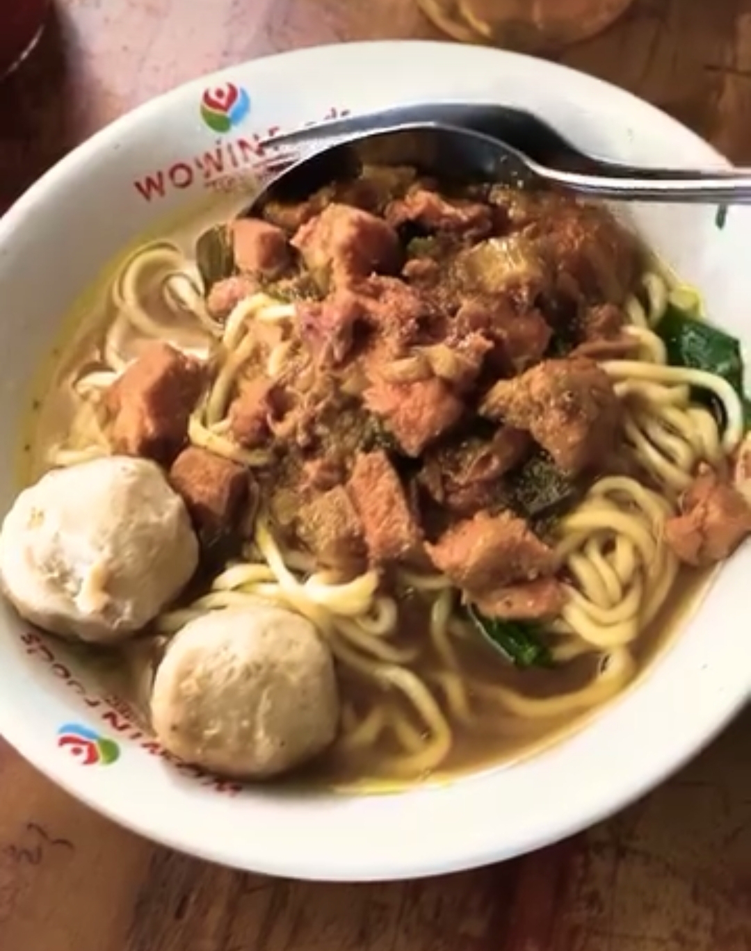 Mie ayam Putra Solo yang jadi favorit warga Kediri.