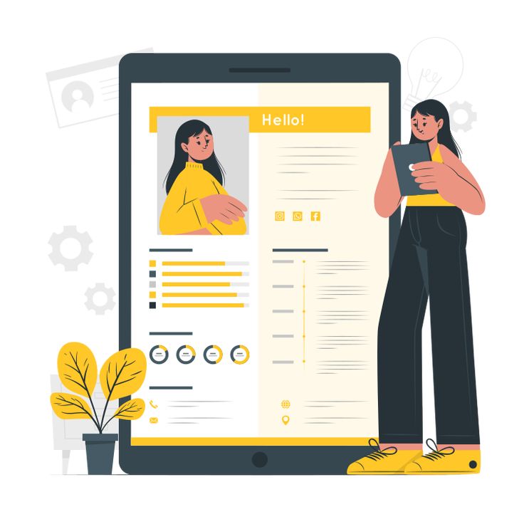 Ilustrasi Membuat CV