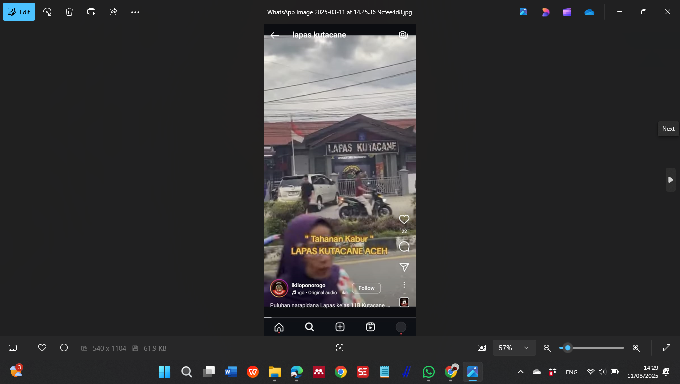 Lapas Kutacane Dihebohkan Dengan Napi yang Kabur