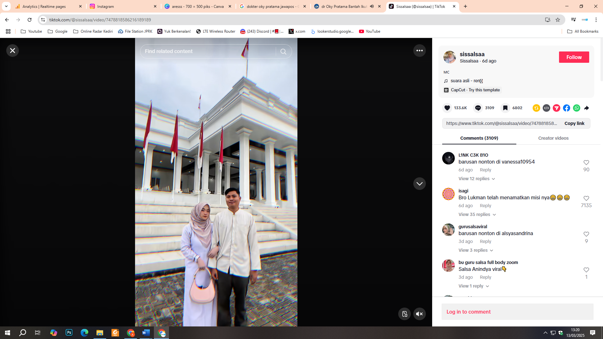 Potret bu guru salsa bersama suaminya, Lukman Hakim