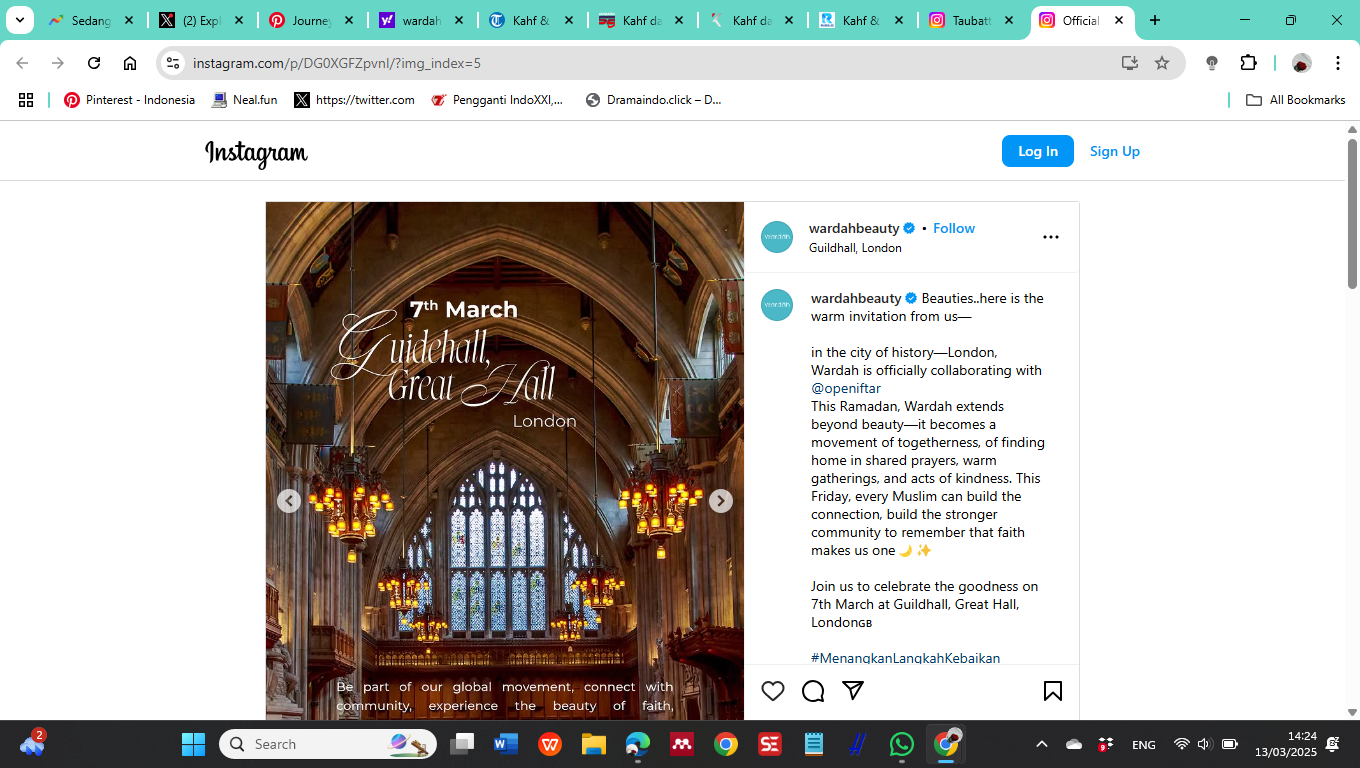 Invitation Open Iftar 2025 di London, Inggris