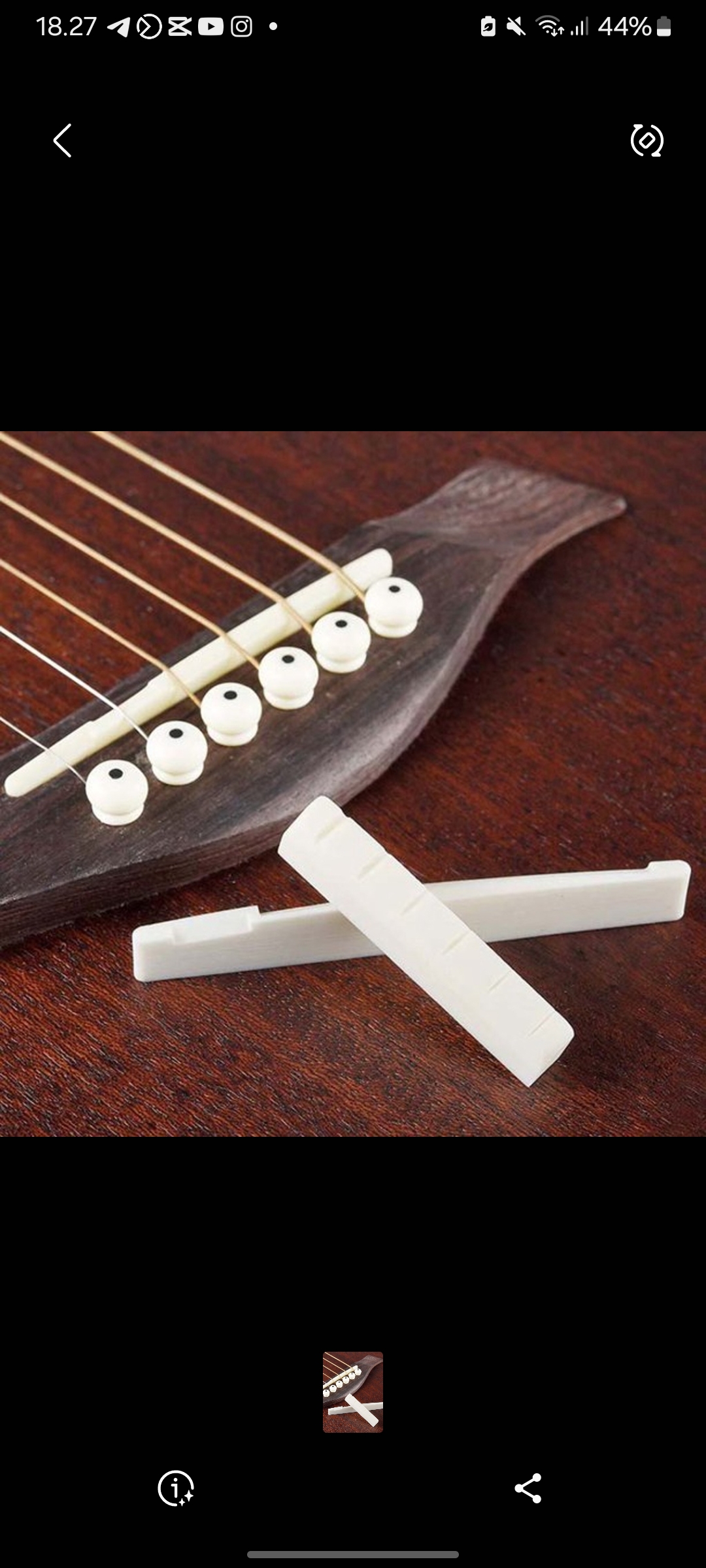 Saddle gitar bagian penting dari instrumen suara.