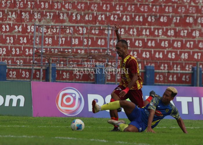 Skuad Inter Kediri saat bertarung di Liga 1.