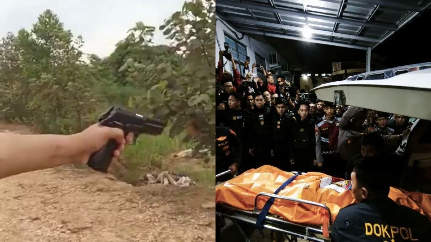 Tiga polisi gugur saat bertugas di Kabupaten Way Kanan, Lampung. Diduga pelakunya oknum anggota TNI.