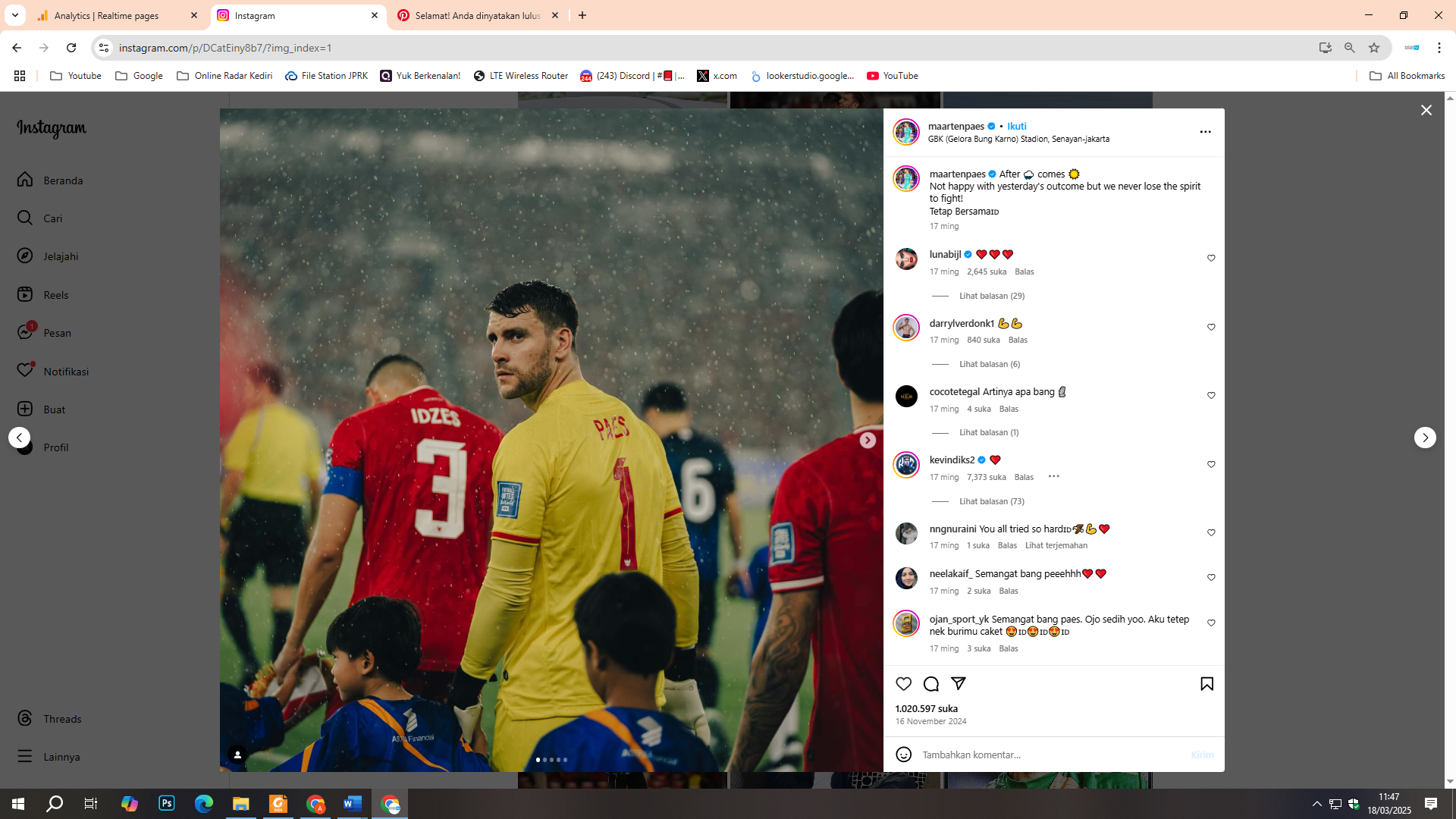 Kiper Timnas Indonesia, Maarten Paes