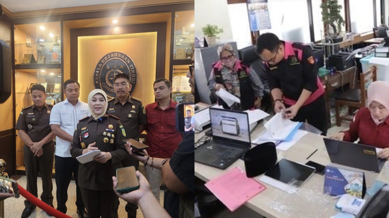 Kejaksaan Tinggi (Kejati) Jawa Timur&nbsp;menggeledah kantor Dinas Pendidikan Provinsi Jatim.