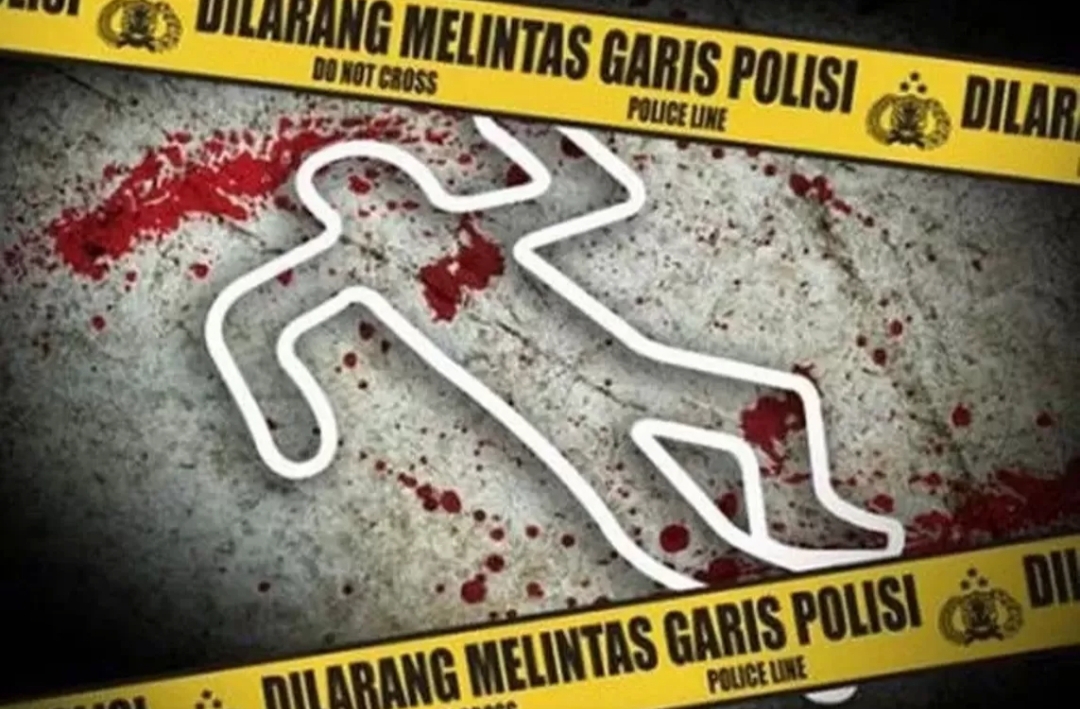Ilustrasi garis polisi.