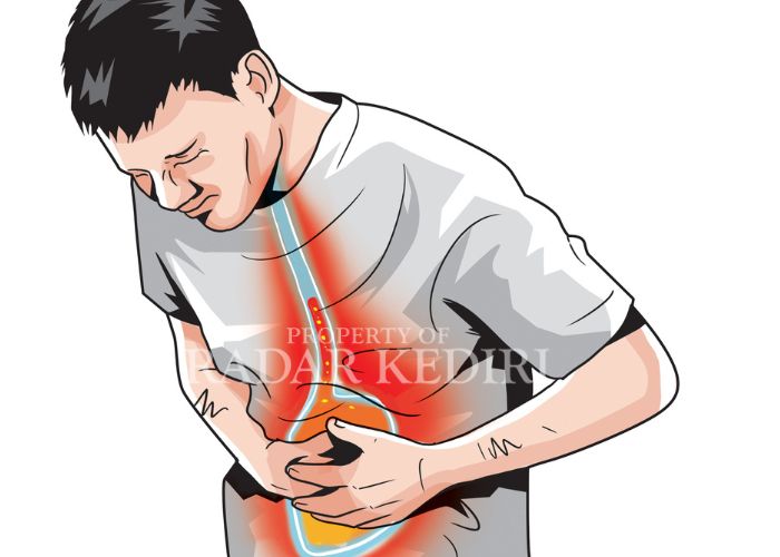 ILUSTRASI: Sakit pada lambung.