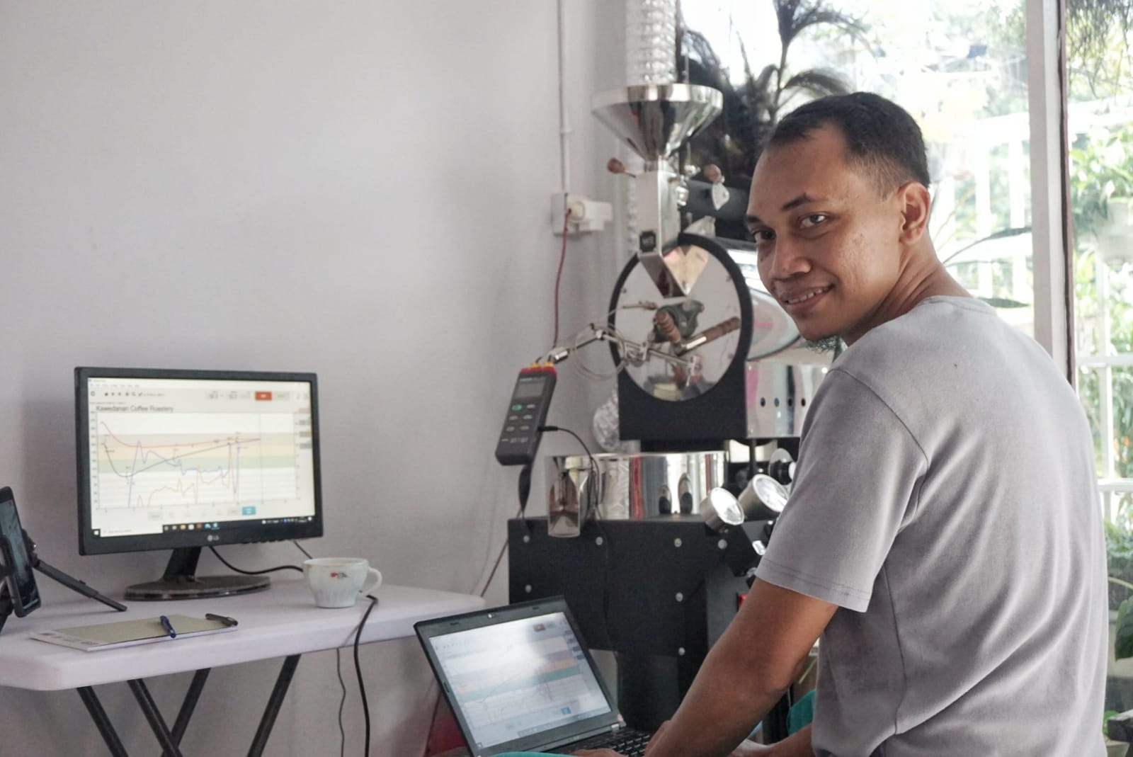 Muhammad Ghufron, Roaster Profesional (Dokumen Radar Kediri)