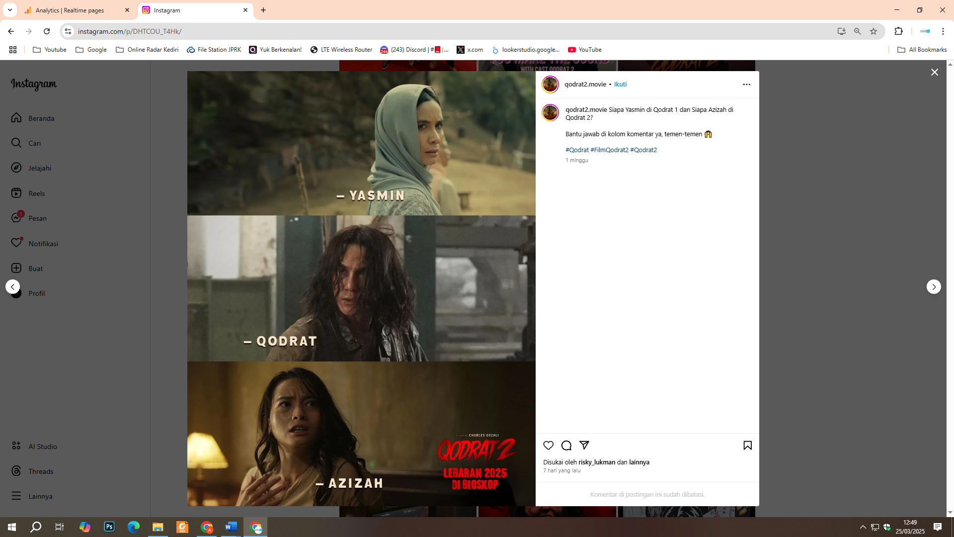 Pemain Film Qodrat 2
