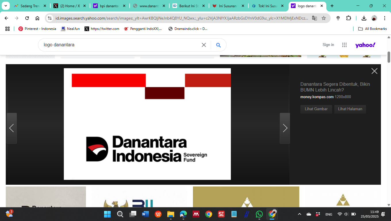 Tangkapan Layar Logo Danantara