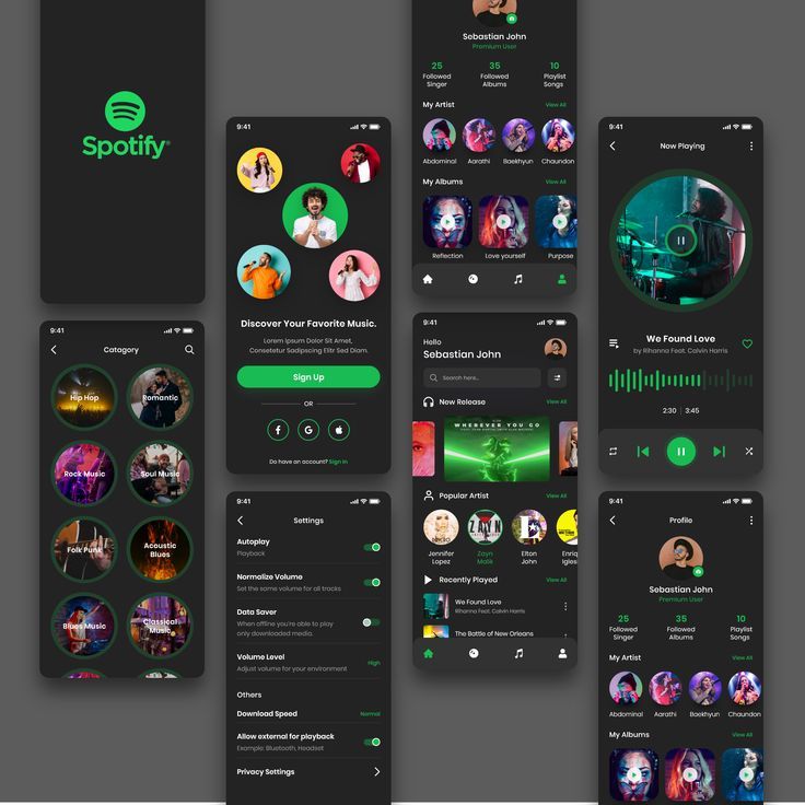 Daftar lagu di salah satu platform pemutar musik.
