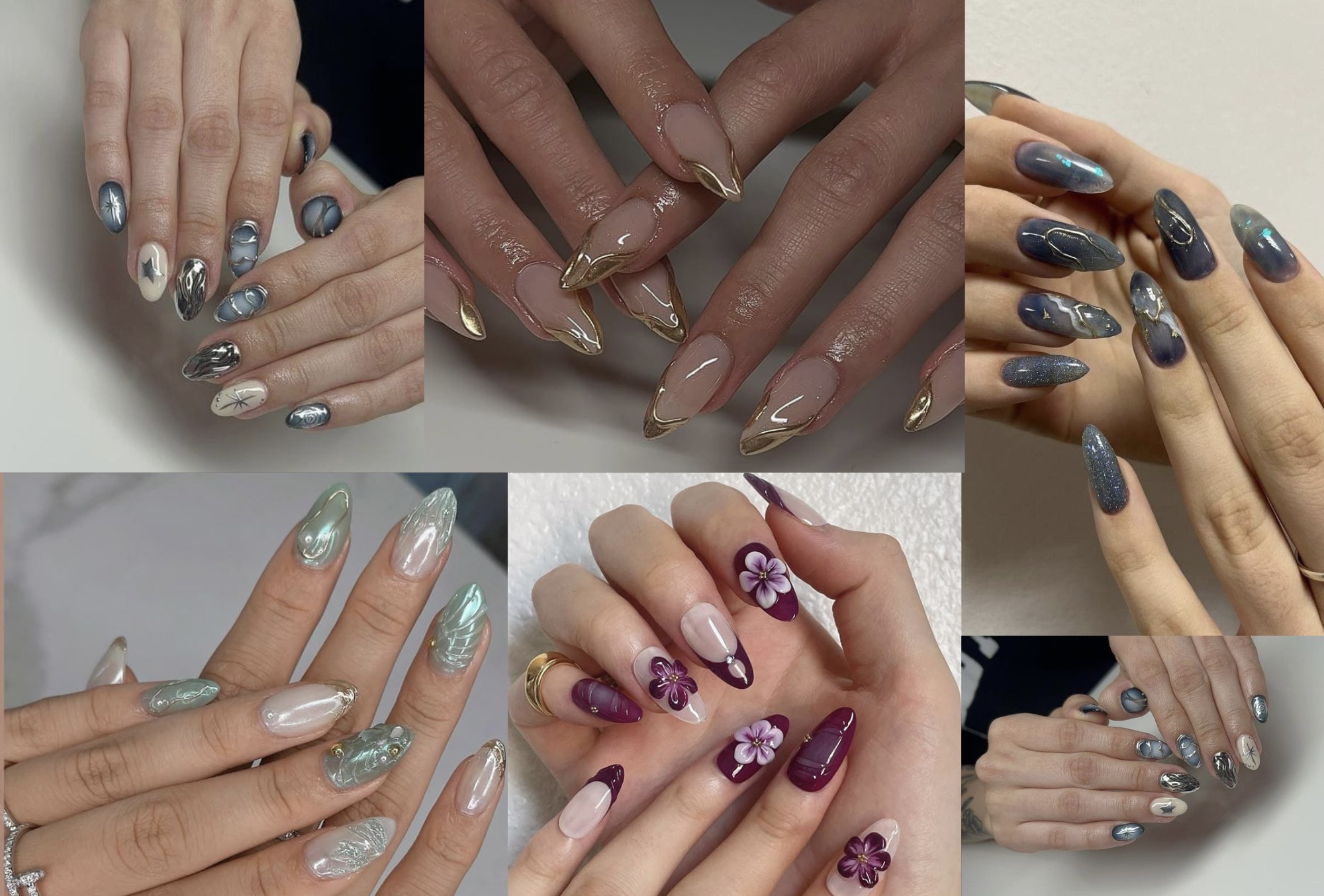 Ilustrasi desain nail art