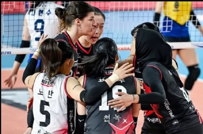 Hasil Pertandingan Red Sparks Vs Hyundai Hillstate di Babak Playoff Liga Voli Korea 20242025
