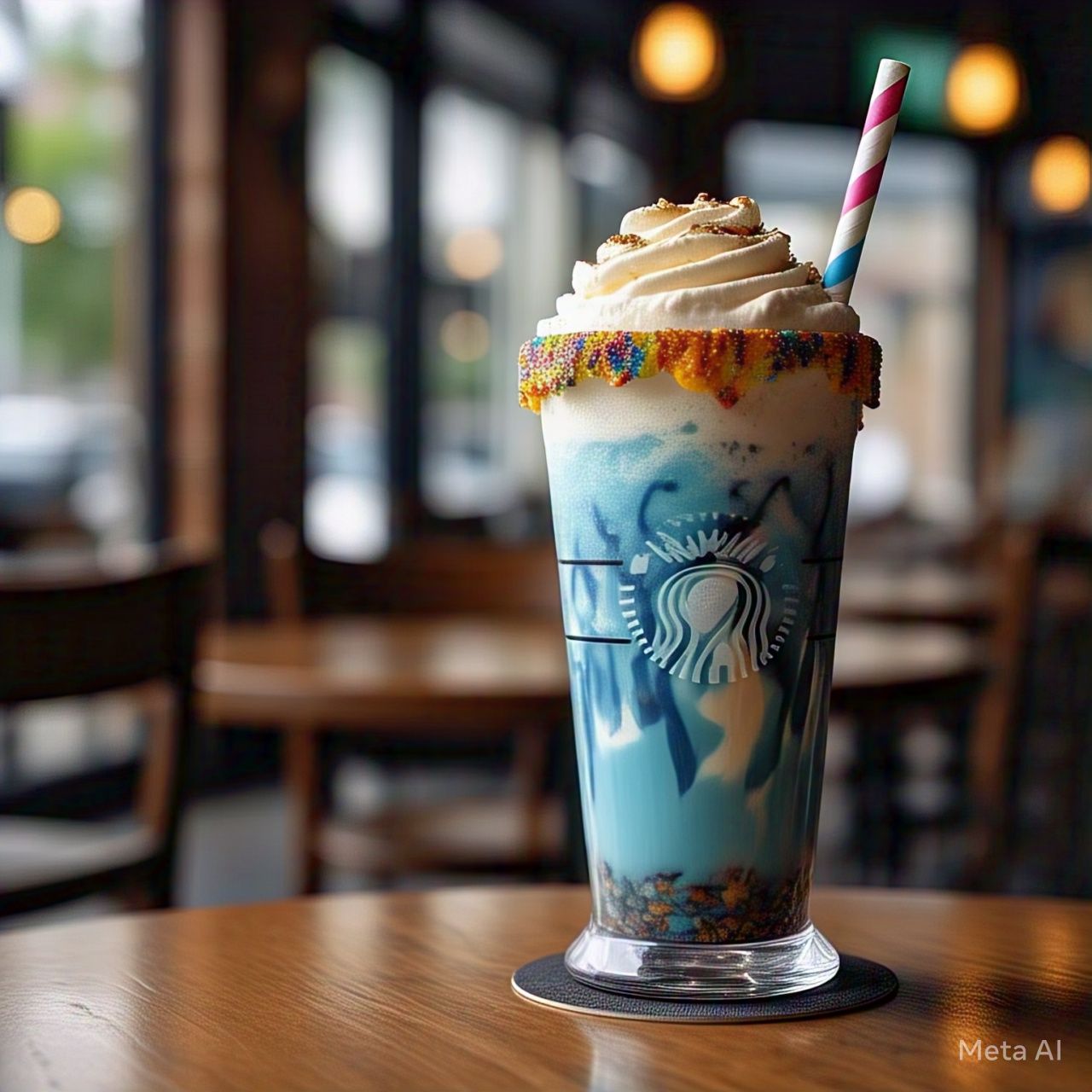 Ilustrasi Frappuccino (Meta AI)