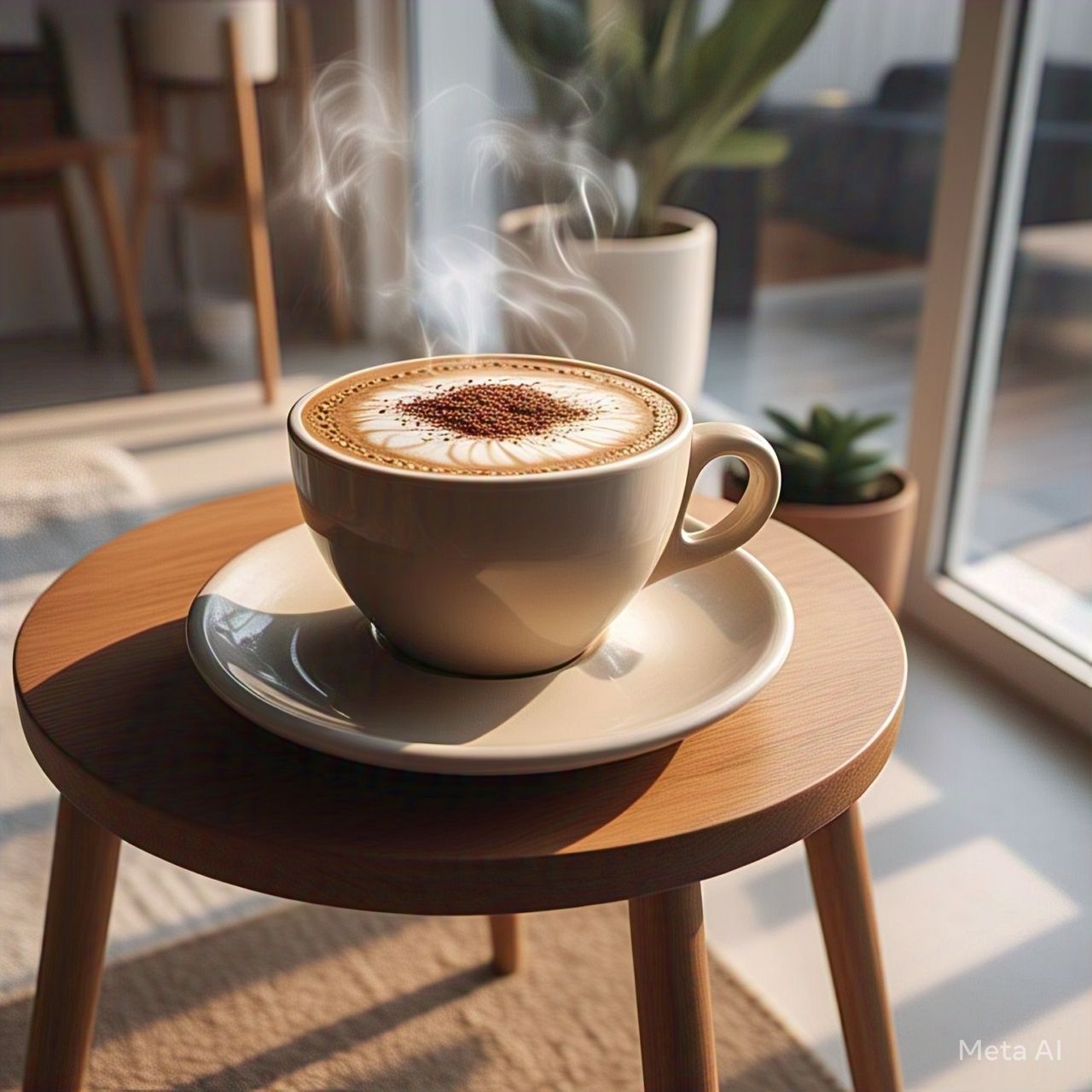 Ilustrasi Kopi Moka (Meta AI)