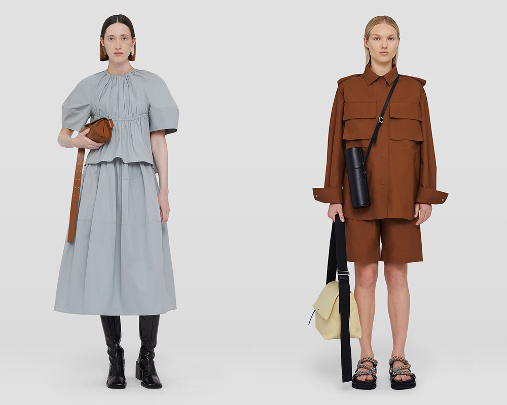 Tema fashion yang mengusung tampilan chic dan minimalis namun tetap ceria (Jilsander.com)