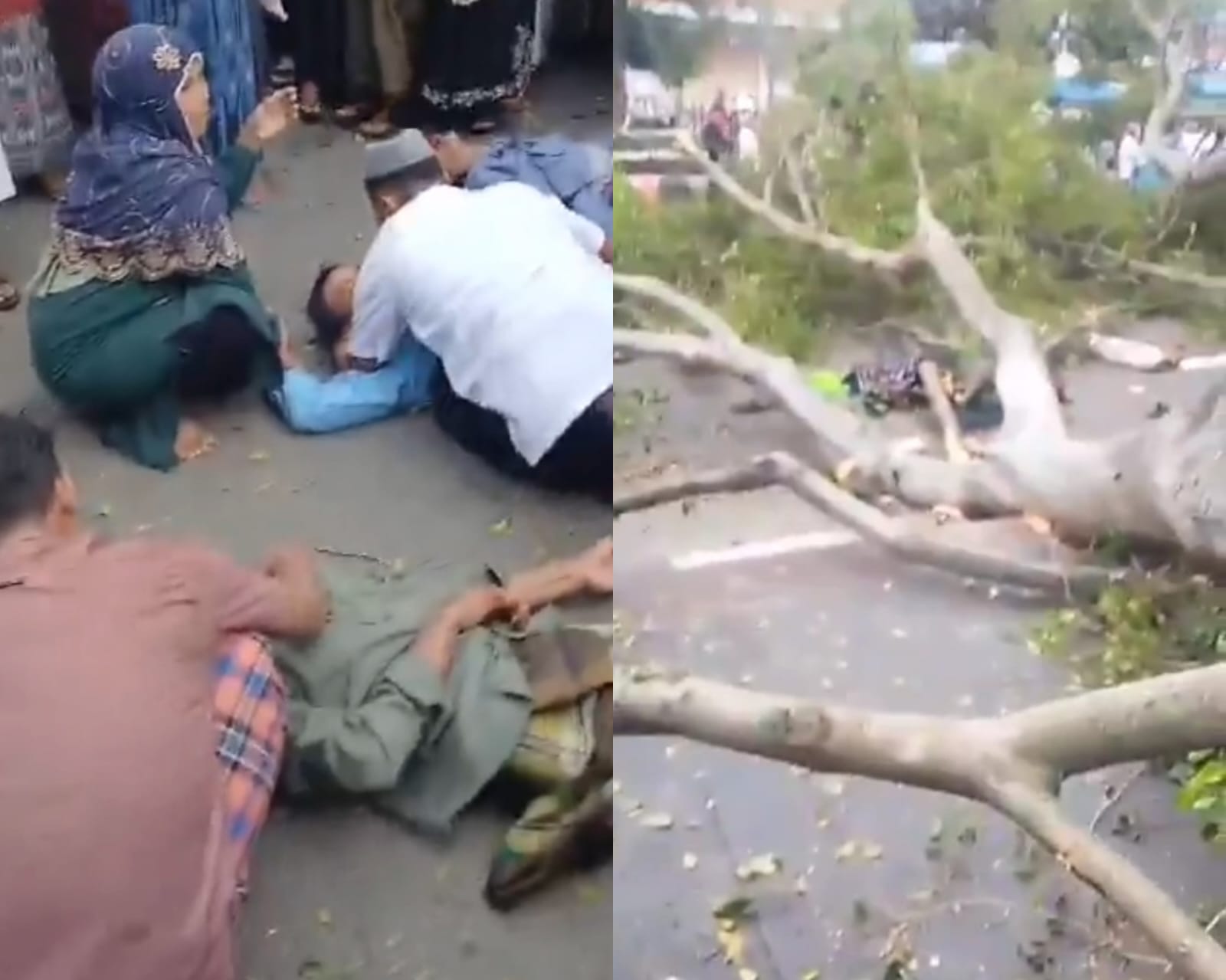 Innalillahi! 2 Orang Jemaah Salat Eid di Pemalang Meninggal Dunia Ketiban&nbsp;Pohon&nbsp;Tumbang