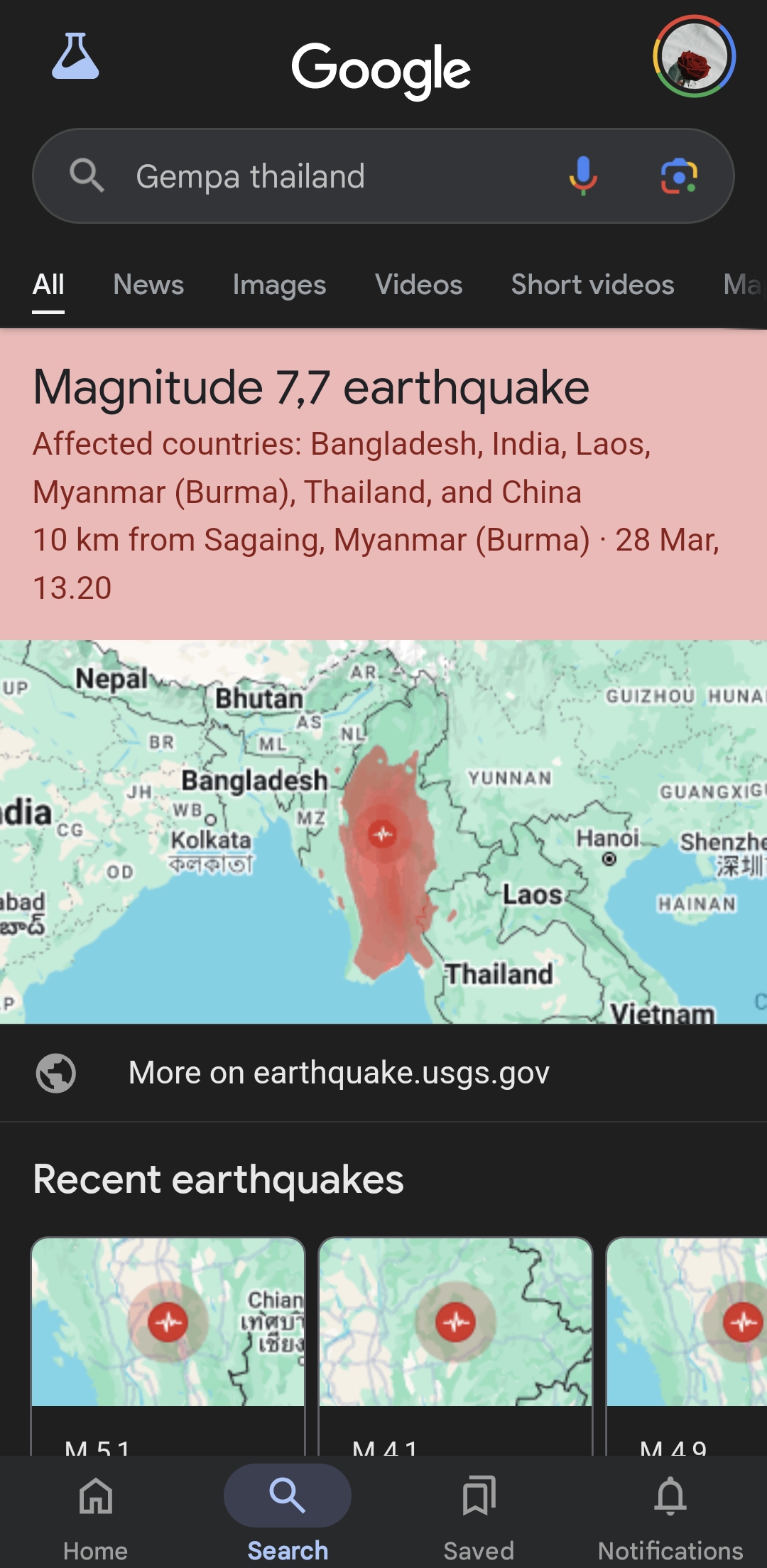 Gempa Bumi Myanmar
