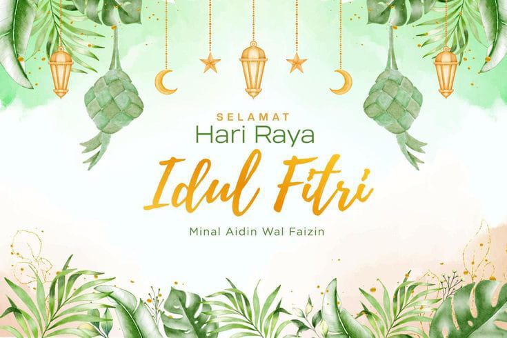 Contoh ucapan Hari Raya Idul Fitri.