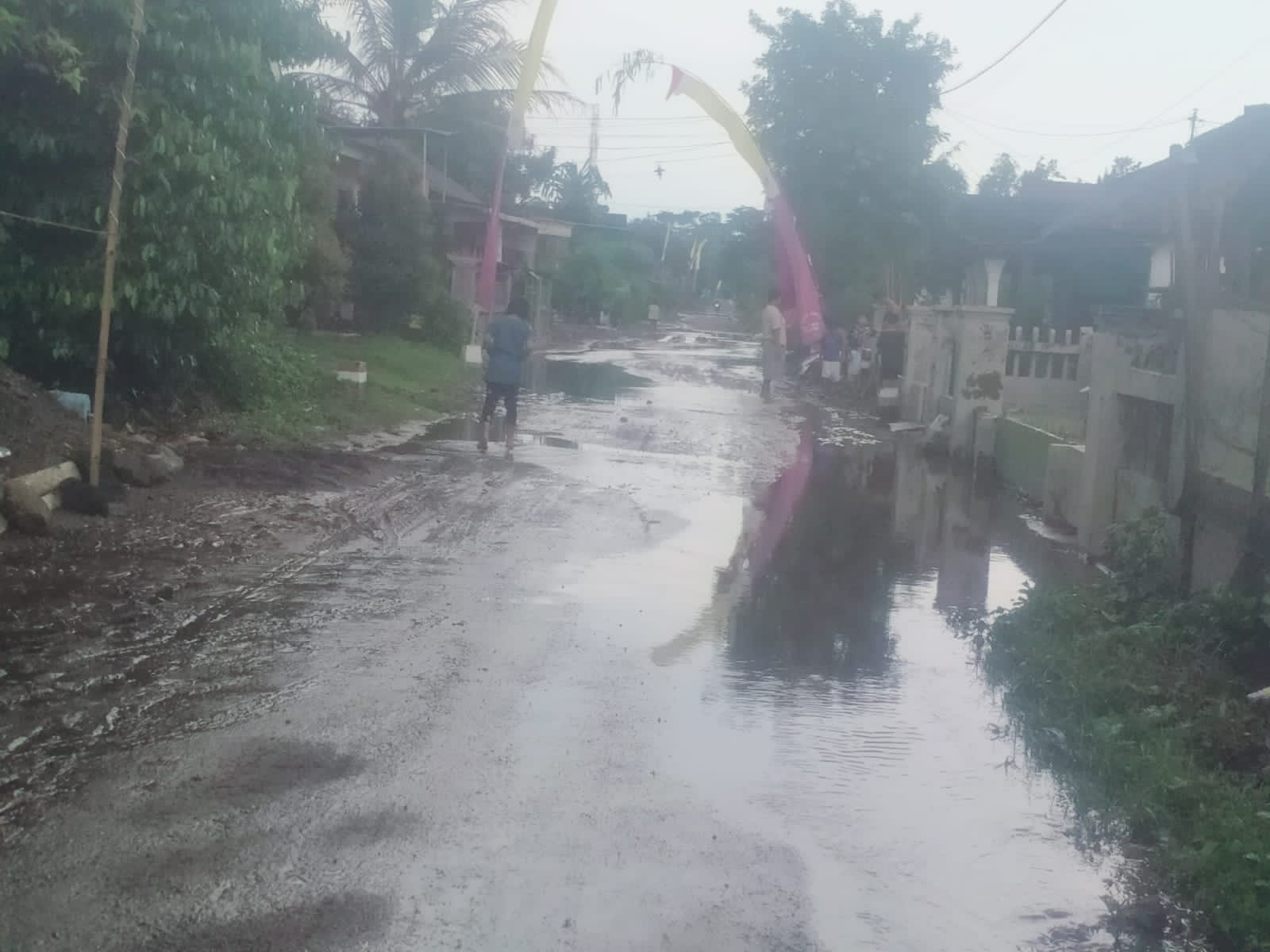 Desa Wonoreho Trisulo usai diterjang banjir.