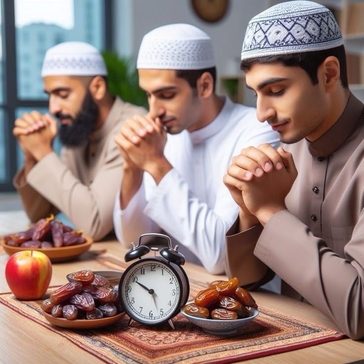 Ilustrasi orang puasa Syawal.