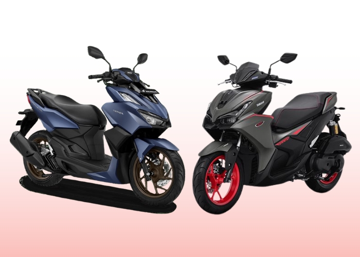 Perbandingan Honda Vario 160 vs Yamaha Aerox 155.