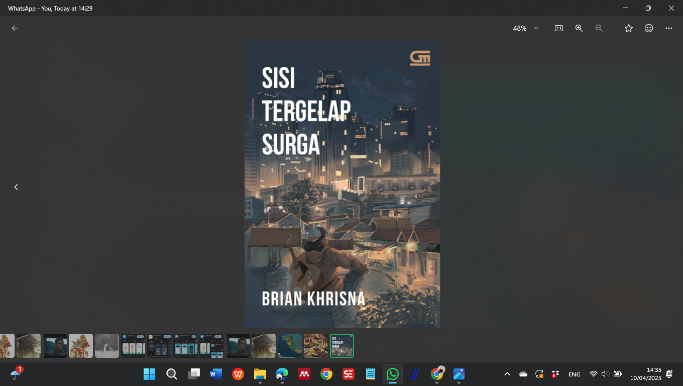 Ilustrasi Cover Buku Sisi Tergelap Surga