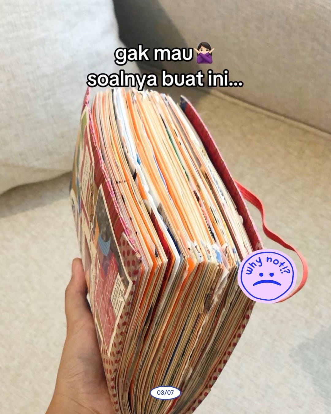 Kreativitas dari sampah menjadi jurnal yang menarik (tiktok.com/@slola.id)