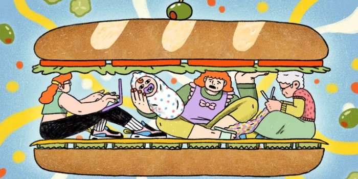 Ilustrasi Generasi Sandwich