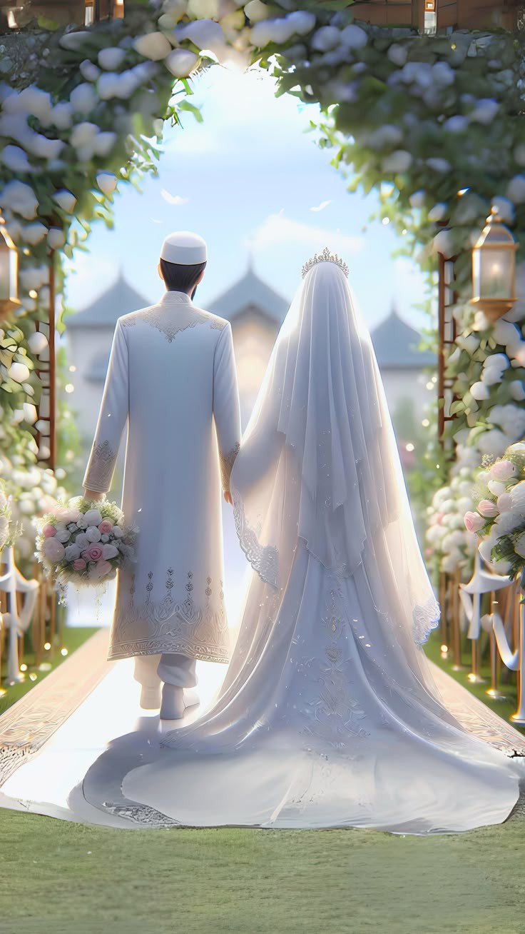 Ilustrasi pesta pernikahan.