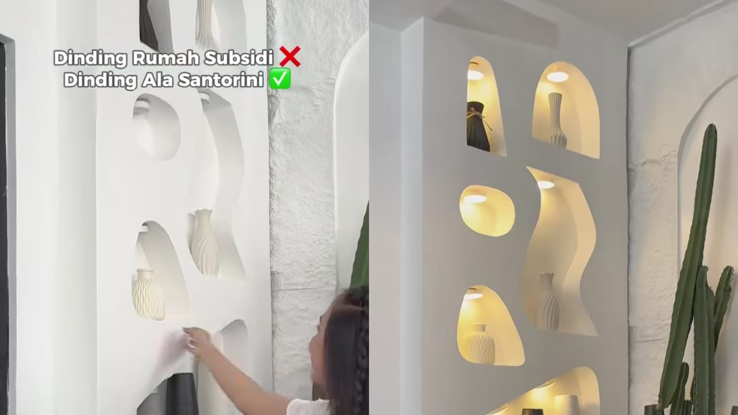 Ornamen Santorini yang dibuat oleh Influencer.