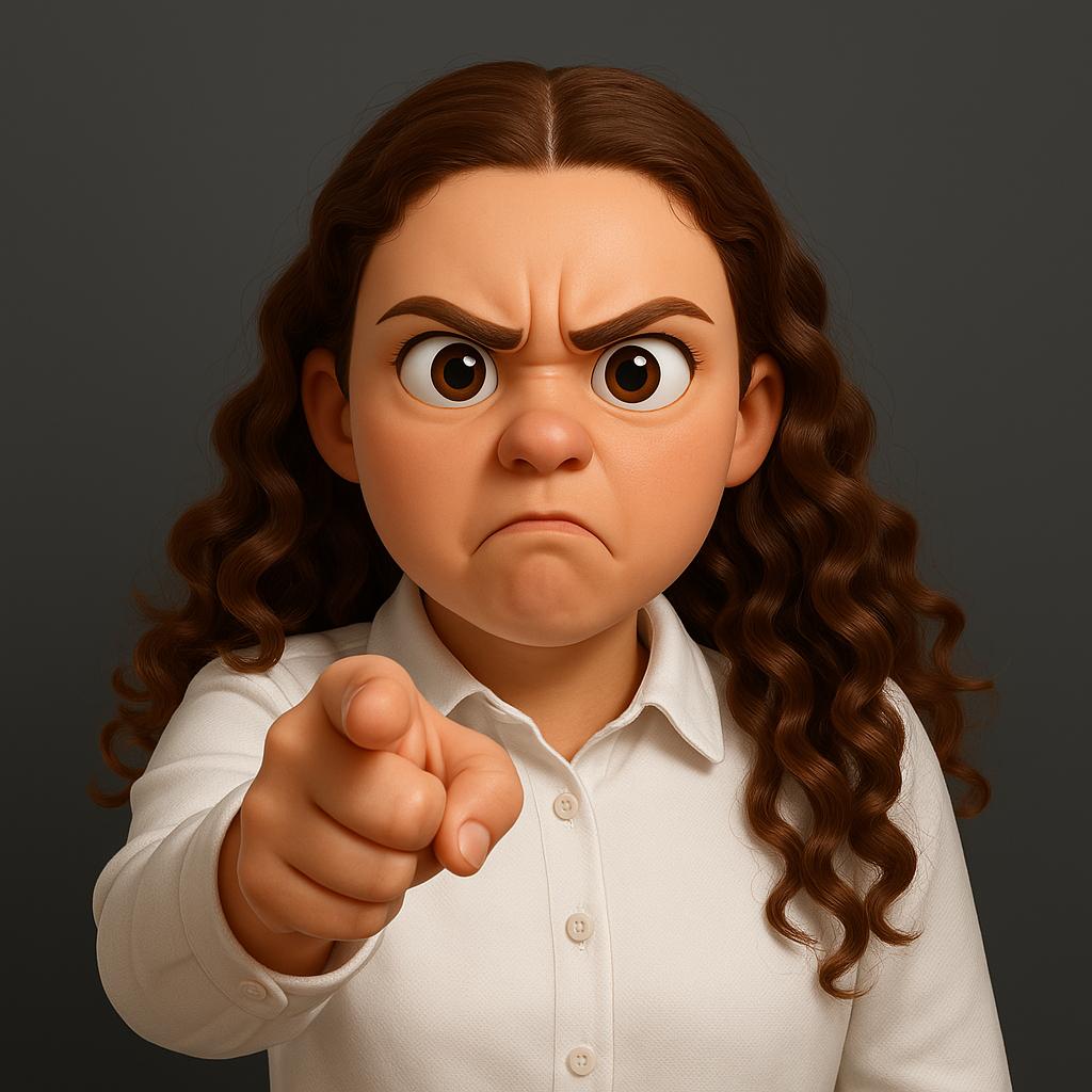 Ilustrasi wanita sedang marah karena dibohongi.