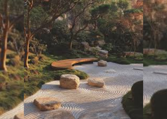 Illustrasi Zen Garden