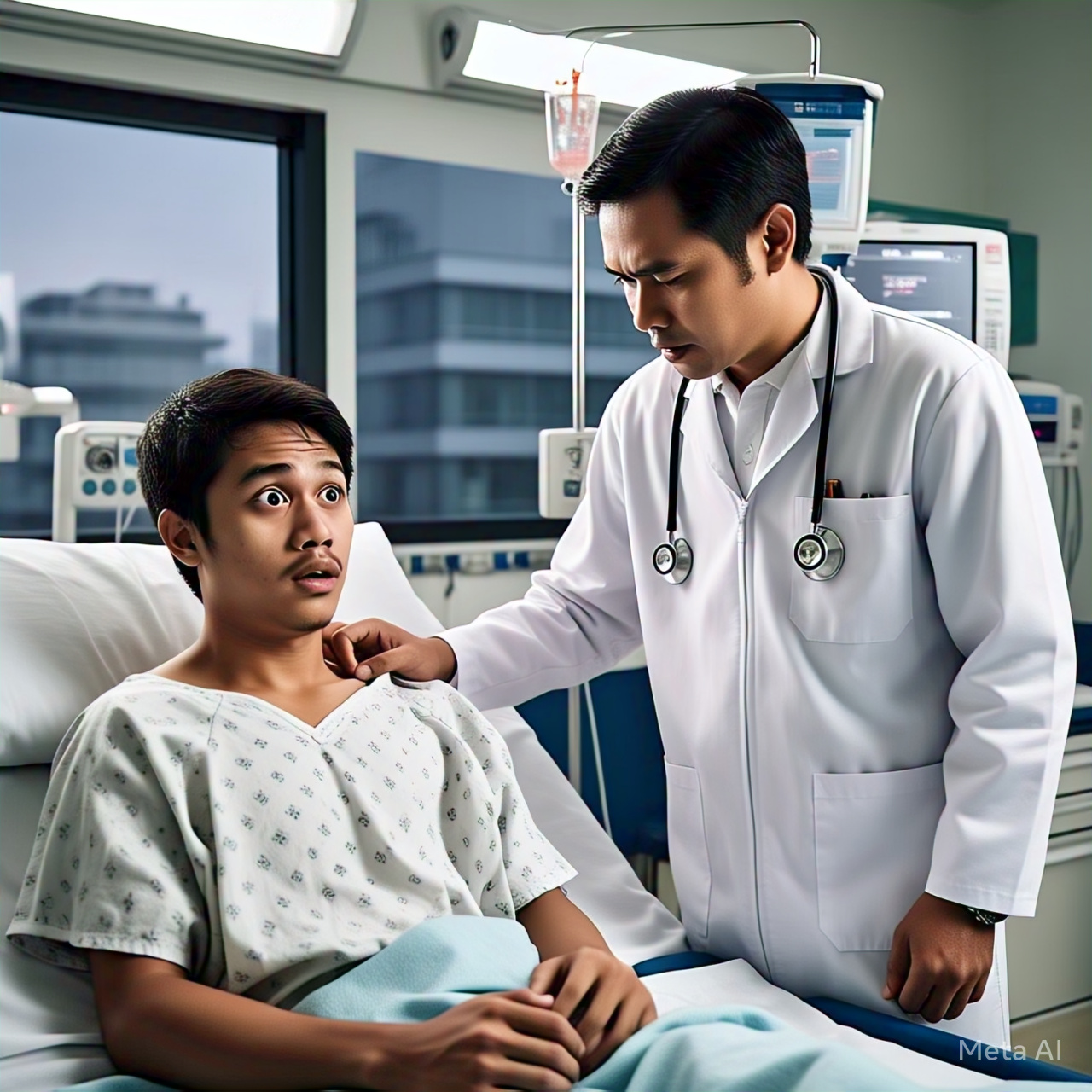 Ilustrasi berobat ke dokter.