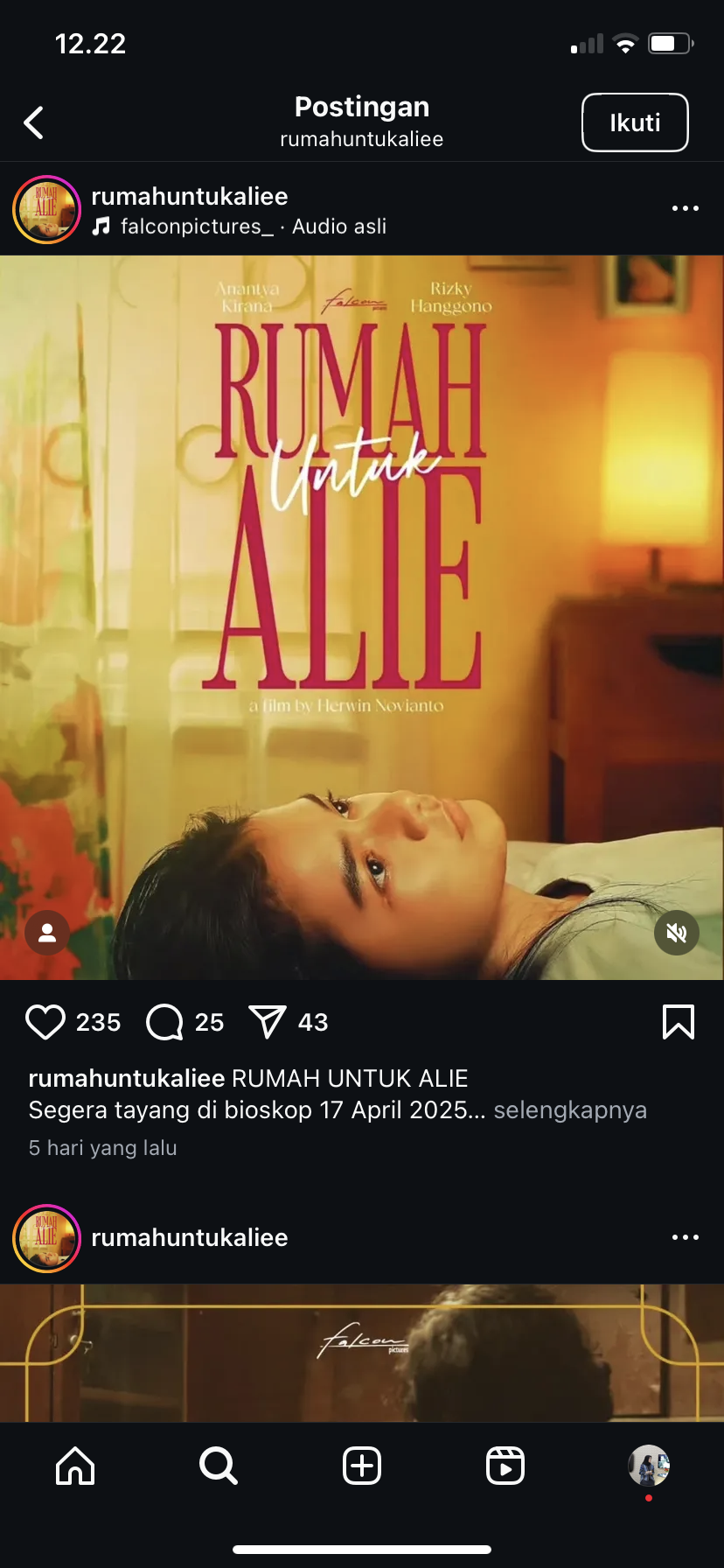 Film Rumah Untuk Alie