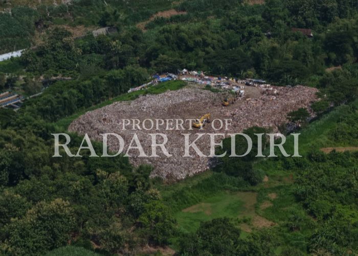 SIAP DIBANGUN: Tempat pembuangan sampah yang berada di Bukit Klotok  Kota Kediri