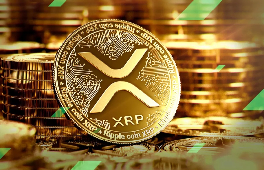 Ilustrasi XRP Ripple coin.