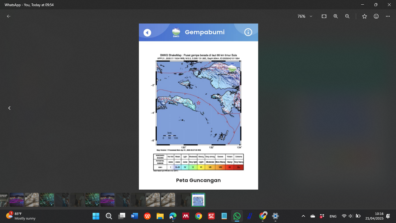 Gempa Bumi yang Terjadi di Maluku