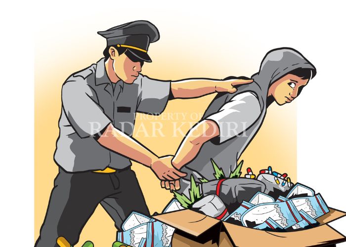 ILUSTRASI: Polisi bekuk pengedar sabu-sabu. 