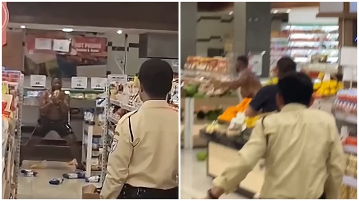 Seorang WNA Ngamuk di Supermarket Hingga Hancurkan Barang Dagangan&nbsp;di Jakarta Selatan