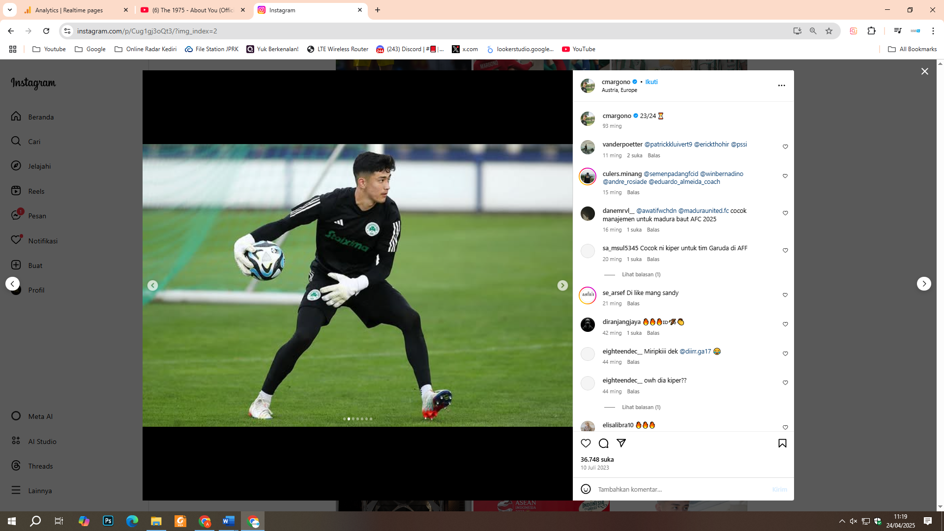 Cyrus Margono, Kiper Timnas Indonesia