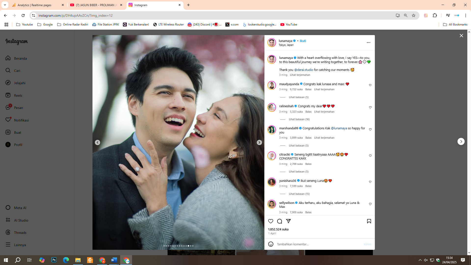 Luna Maya dikabarkan akan segena menikah