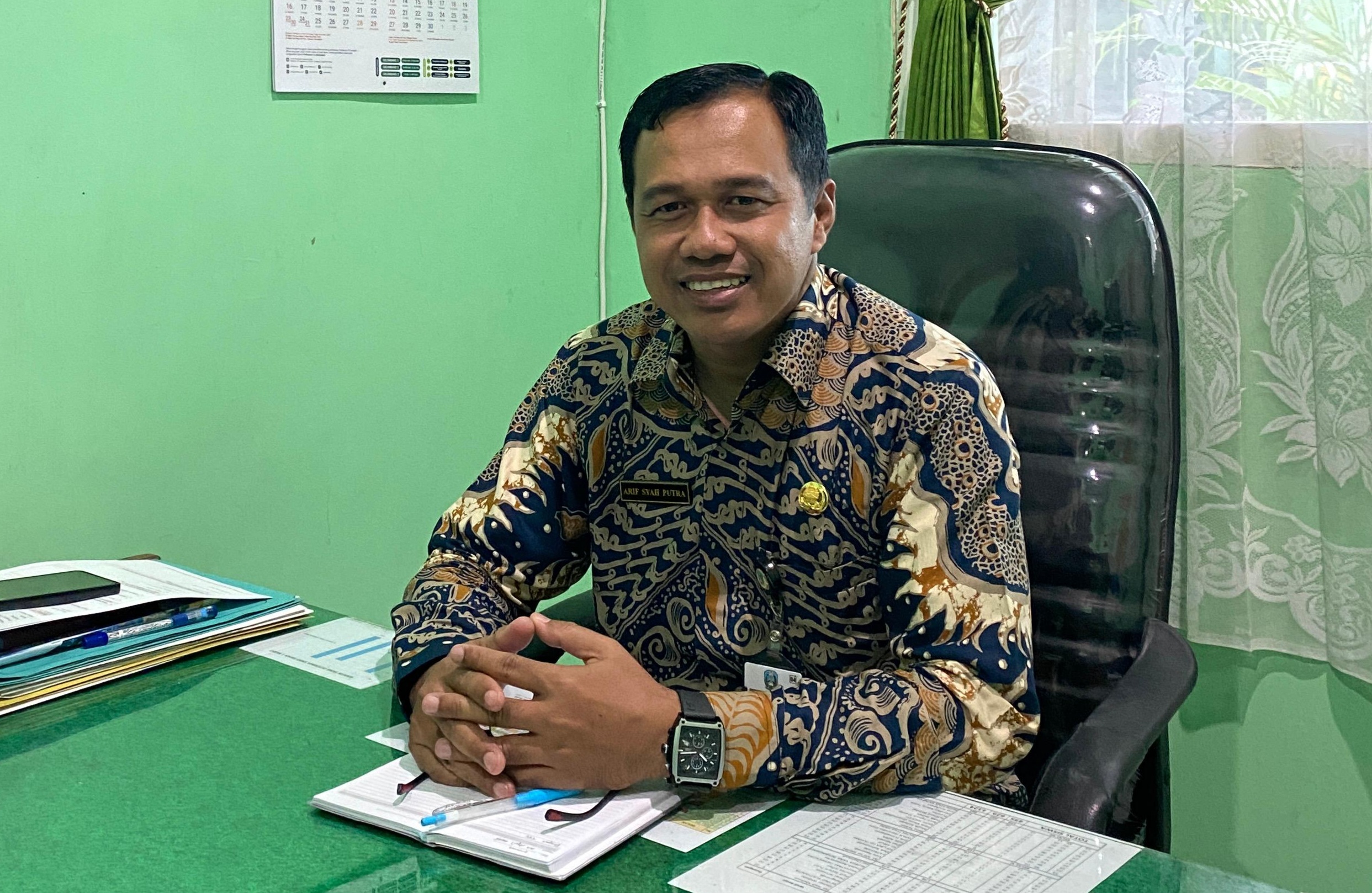 Kepala SMAN 1 Mojo Arief Syah Putra.